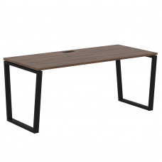 Стол прямой EVST 1780 Дуб Денвер тёмный/Черный 1760х800х750 EDIS