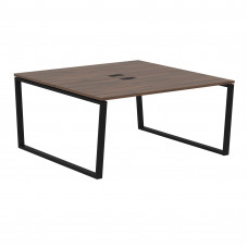 Стол 2-х местный EVWST 1516 Дуб Денвер тёмный/Черный 1560х1606х750 EDIS