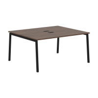 Стол 2-х местный ELWST 1513 Дуб Денвер тёмный/Черный 1560х1346х750 EDIS