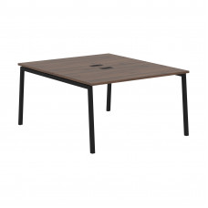 Стол 2-х местный ELWST 1316 Дуб Денвер тёмный/Черный 1360х1606х750 EDIS