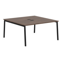 Стол 2-х местный ELWST 1516 Дуб Денвер тёмный/Черный 1560х1606х750 EDIS