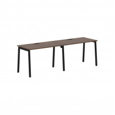 Стол 2-х местный ELWST 2367 Дуб Денвер тёмный/Черный 2326х670х750 EDIS