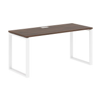 Стол прямой EQST 1567 Дуб Денвер тёмный/Белый 1560х670х750 EDIS