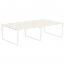 Стол 4-х местный EVWST 2716 Ясень Траун/Белый 2726х1606х750 EDIS