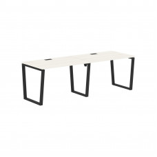 Стол 2-х местный EVWST 2380 Ясень Траун/Черный 2326х800х750 EDIS