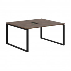 Стол 2-х местный EQWST 1513 Дуб Денвер тёмный/Черный 1560х1346х750 EDIS