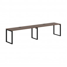 Стол 2-х местный EQWST 3567 Дуб Денвер тёмный/Черный 3526х670х750 EDIS