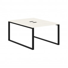 Стол 2-х местный EQWST 1116 Ясень Траун/Черный 1160х1606х750 EDIS