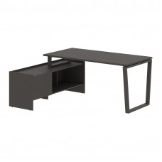 Стол с тумбой EVCT 17814 Мокко/Мокко 1760х1400х750 EDIS