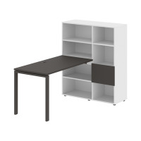 Стол-стеллаж EURST 1113 Мокко/Мокко/Белый 1790х1120х1355 EDIS