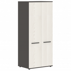 Шкаф для одежды ECWS 85 Ясень Траун/Черный/Мокко 852х600х1967 EDIS