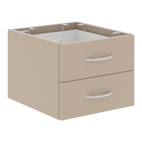 Тумба подвесная дву ящичная СРС-2V.1 Мокачино 407х448х325 IMAGO PLUS