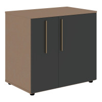 Тумба под фригобар VGR 8655 Яшма черный/Бронза браш/Кобра 860х550х800 VELION