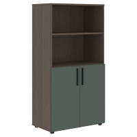 Шкаф средний широкий VMCS 80.5 Нефрит/Дуб Сильвер 800х430х1517 VELION
