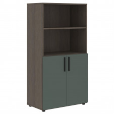 Шкаф средний широкий VMCS 80.5 Нефрит/Дуб Сильвер 800х430х1517 VELION