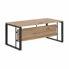 Стол руководителя EST 189 Дуб Денвер светлый/Антрацит 1800х900х750 ENIO