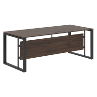 Стол руководителя EST 209 Дуб Денвер темный/Антрацит 2000х900х750 ENIO