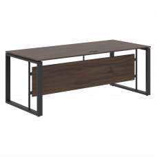 Стол руководителя EST 209 Дуб Денвер темный/Антрацит 2000х900х750 ENIO