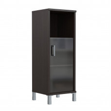 Шкаф-колонка средняя с малой стеклянной дверью B 421.5 Венге Магия 475х450х1286 BORN