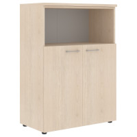 Шкаф с глухими малыми дверьми и топом XMC 85.3 Бук Тиара 856х432х1190 XTEN