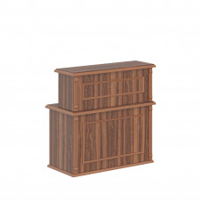 Стойка рецепция RMS 120 Орех Даллас 1200х600х1200 RAUT