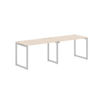 Стол 2-х местный XQWST 2470 Бук Тиара/Алюминий 2406х700х750