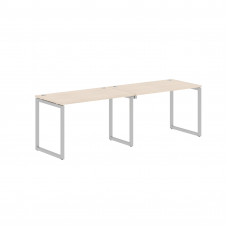 Стол 2-х местный XQWST 2470 Бук Тиара/Алюминий 2406х700х750