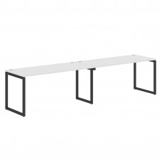 Стол 2-х местный XQWST 3270 Белый/Антрацит 3206х700х750