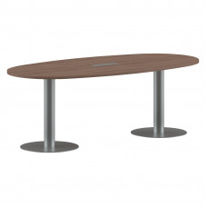 Конференц стол ПРГ-3 Ясень Шимо/Алюминий 2200х1100х750