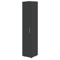 Шкаф колонка с глухой дверью и топом FHC 40.1 Черный графит/Черный графит 404х429х1983 FORTA