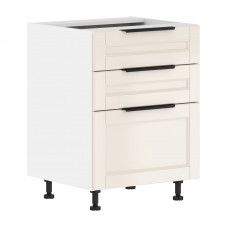 Шкаф напольный с ящиками MOB 6082.2C Бежевая эмаль/Белый 600х560х820 SICILIA