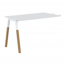 Брифинг-приставка FB 1167 Белый премиум/Белый-Бук 1180х670х733 FORTA