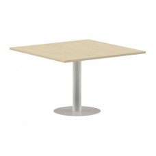Конференц стол ПРГ-6 Клен*/Белый 1200х1200х750 IMAGO