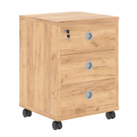 Тумба подкатная B 201 Дуб Бофорд с фолдингом 480*455*660 BORN