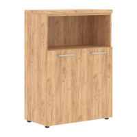 Шкаф с глухими малыми дверьми и топом TMC 85.3 Дуб Бофорд Z 856х450х1203 TORR-Z