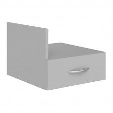 Тумба подвесная с 1-м ящ SC-1V.1 Серый 412х450х323/163 SIMPLE
