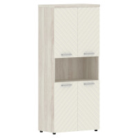 Шкаф с комплектами малых дверей и топом TLHC 85.4 Латте/Сосна Эдмонт Z 856х450х1968 TORR LUX