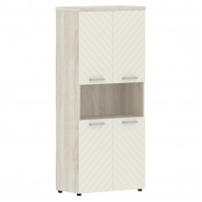 Шкаф с комплектами малых дверей и топом TLHC 85.4 Латте/Сосна Эдмонт Z 856х450х1968 TORR LUX