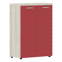 Шкаф с глухими средними дверьми и топом TLMC 85.1 Красный/Сосна Эдмонт Z 856х450х1203 TORR LUX