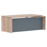 Стол руководителя TLCT 209(L) Дуб Каньон Z/Серо-голубой 2000х900х750 TORR LUX