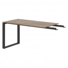 Брифинг-приставка EB 1470 Кария Пальмира/Антрацит 1400х700х750 ENIO