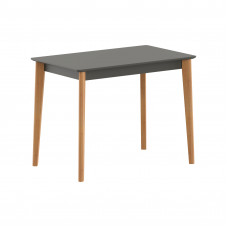 Стол прямой LYKKE TS-100 Антрацит/Бук 1000х600х750 LYKKE