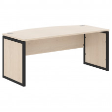 Стол руководителя XQPET 189 Бук Тиара/Антрацит 1800х914х750 XTEN-QP