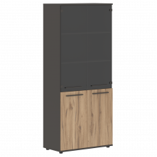 Шкаф высокий широкий EHCS 85.2 Дуб Денвер светлый/Мокко/Мокко 852х430х1967 EDIS