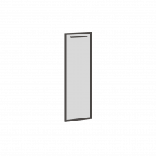 Дверь стеклянная в рамке EDRG 42-1(L) Тонированная Бронза серая/Мокко 420х20х1132 EDIS