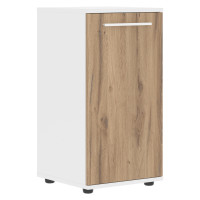 Шкаф малый узкий ELCS 42.1 Дуб Денвер светлый/Белый/Белый 426х430х832 EDIS