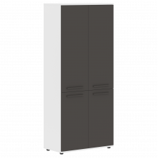 Шкаф высокий широкий EHCS 85.3 Мокко/Мокко/Белый 852х430х1967 EDIS