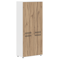 Шкаф высокий широкий EHCS 85.3 Дуб Денвер светлый/Мокко/Белый 852х430х1967 EDIS