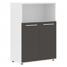 Шкаф средний широкий EMCS 85.3 Мокко/Белый/Белый 852х430х1199 EDIS
