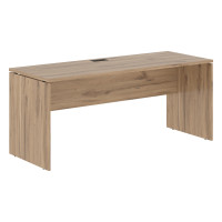 Стол прямой EDST 1767 Дуб Денвер светлый/Черный 1760х670х750 EDIS